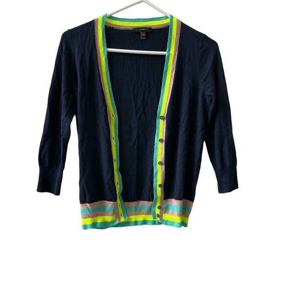 J Crew 100% Merino Wool Button Front Cardigan - Picture 8 of 8